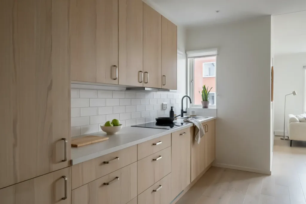 k ksrenovering med nya stommar b nkskiva och kakels ttning i sundbyberg stockholm